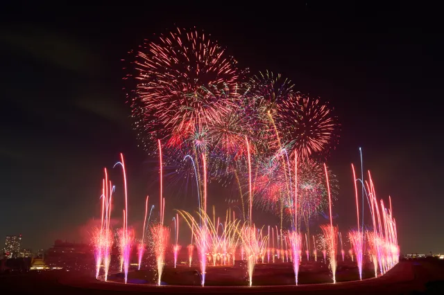 東京競馬場花火