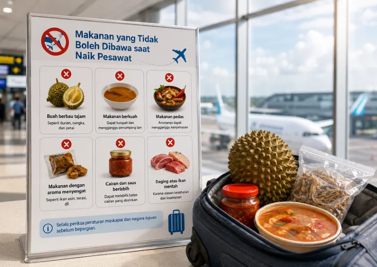 Panduan Lengkap Makanan yang Tidak Boleh Dibawa Saat Naik Pesawat