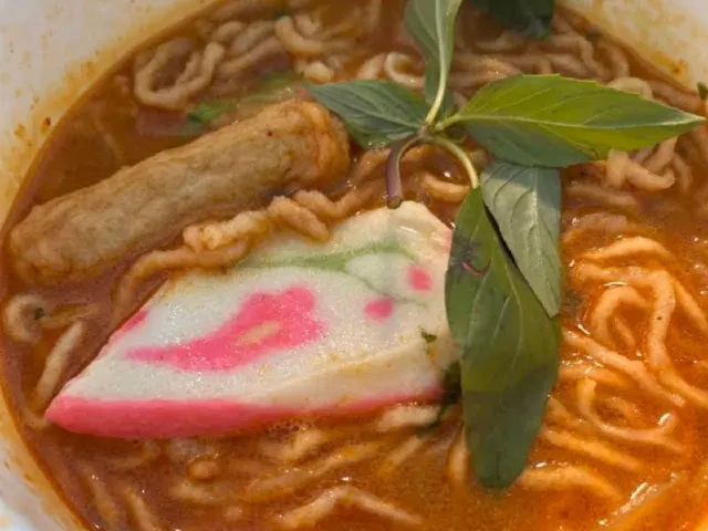 花園夜市新加坡叻沙麵的湯麵
