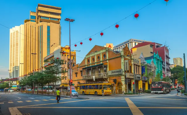 chinatown, city view in penang
