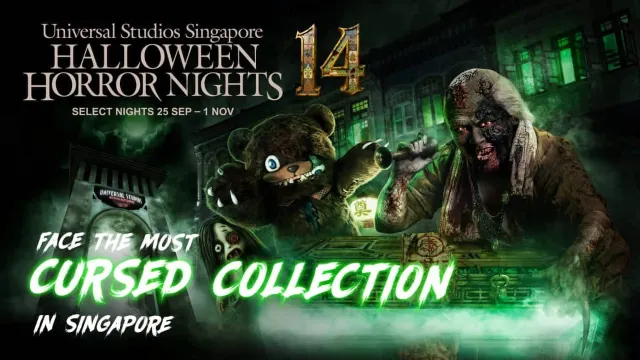 Halloween Horror Nights 14 event dates at Universal Studios Singapore, selected nights from 25 September to 1 November 2026