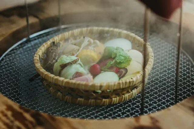 地獄蒸し料理