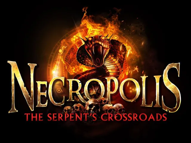 Necropolis: The Serpent's Crossroads scare zone at USS Halloween Horror Nights 2026