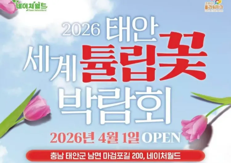 【2026 태안 튤립축제】 태안 세계튤립꽃박람회 기간&입장료 정보&행사장 주변 맛집&착장꿀팁까지!