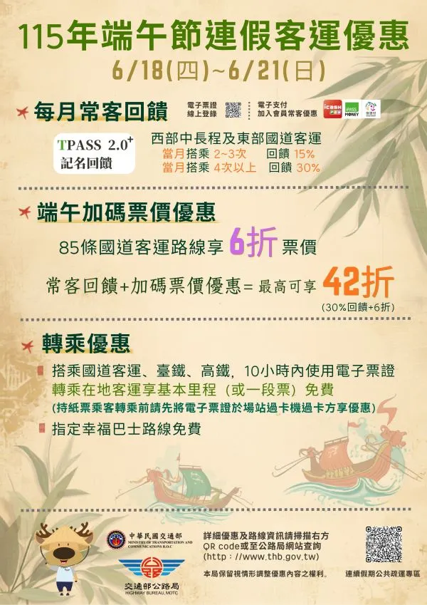 2026台鐵端午節票價整理