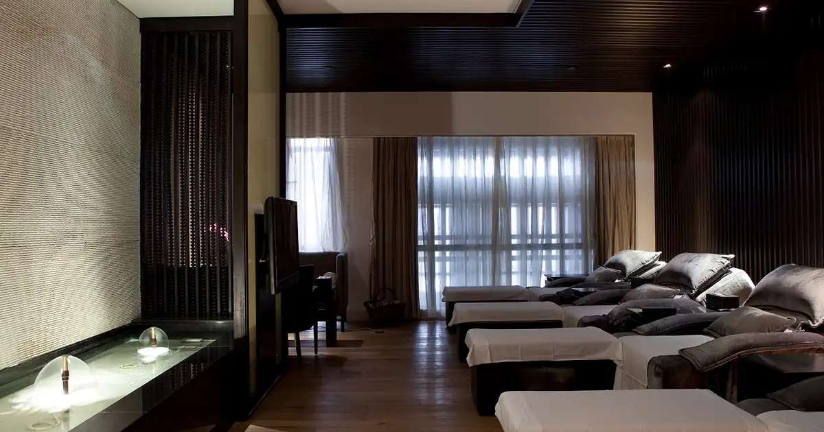 Ruhebereich eines 24-Stunden-Spas in Peking