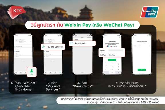 ผูกบัตร KTC กับ WeChat Pay