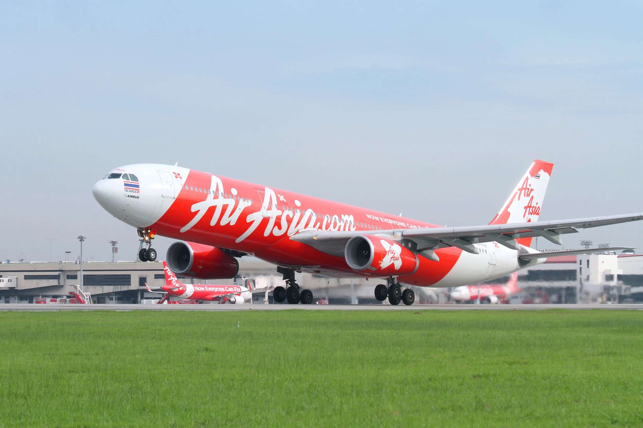 ภาพด้านนอกของเครื่องบิน AirAsia