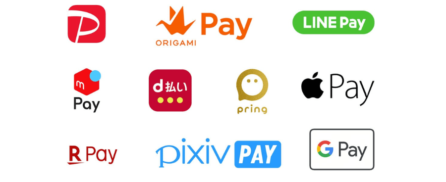 Métodos de pago digitales disponibles en Japón, incluidos Apple Pay, Google Pay y LINE Pay