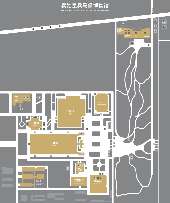 兵馬俑園區圖