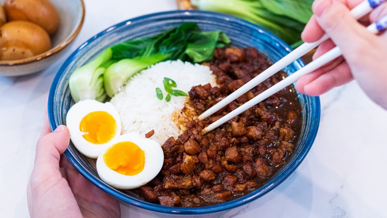A delicious bowl of minced pork rice