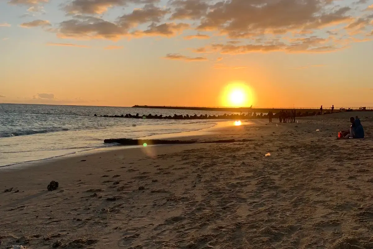 sunset at Klebang Beach