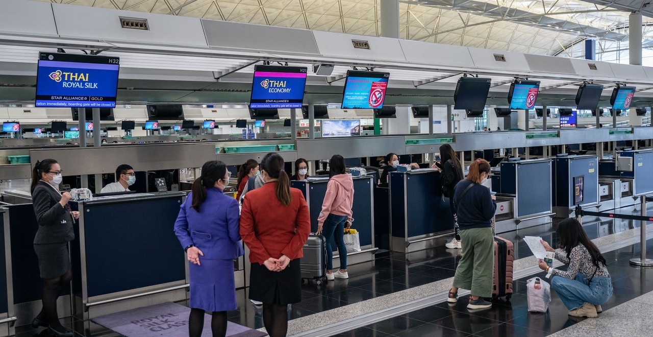 香港機場安心 check in 流程