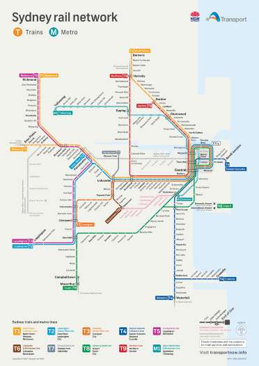 Sydney Train Map