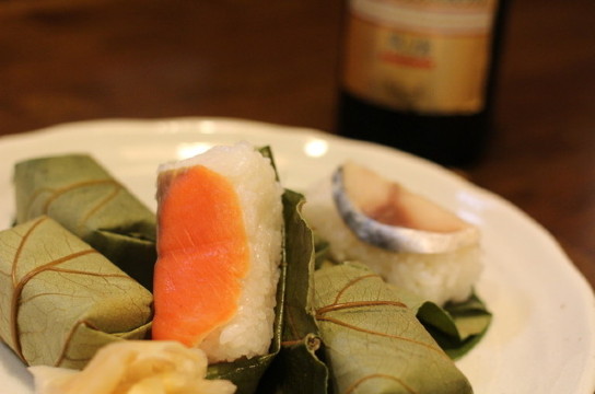 Nara Food - Hiraso Persimmon Leaf Sushi