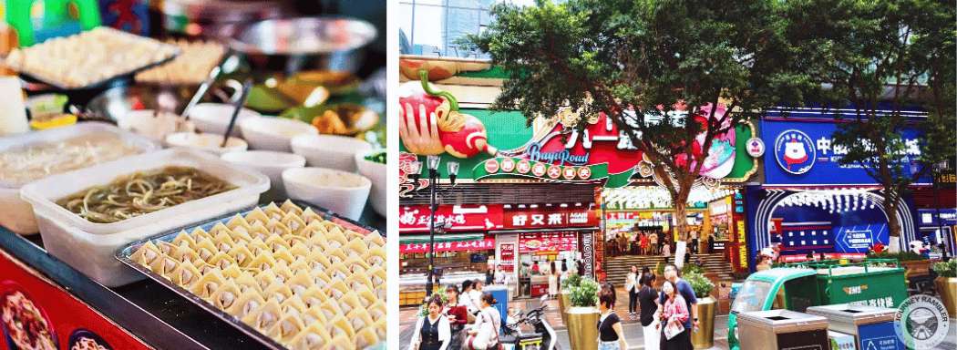 Streetfood-Stand in Chongqing