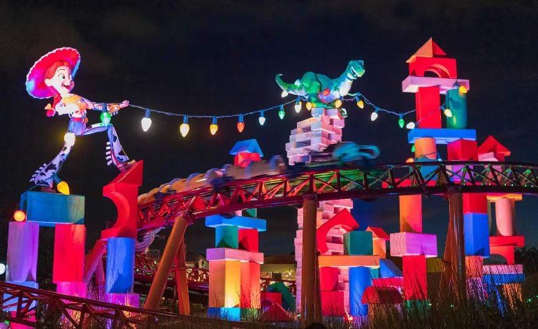 Slinky Dog Dash roller coaster in Toy Story Land at Disney's Hollywood Studios