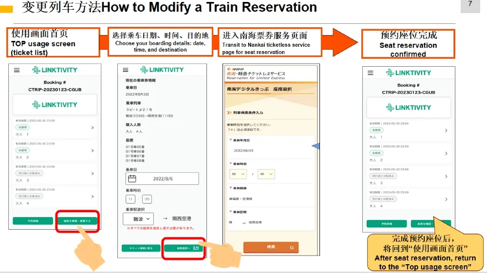 南海電鐵, 兌換流程