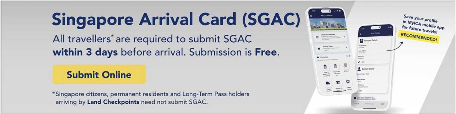 Die Singapur Arrival Card wird völlig unkompliziert online beantragt