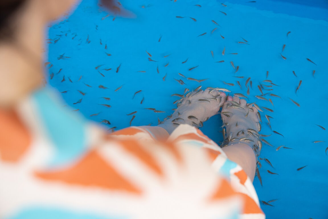 空庭溫泉溫泉魚足湯