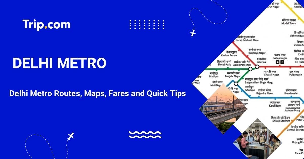Delhi Metro Map: Route Map, Schedule & Lines Guide | Trip.com