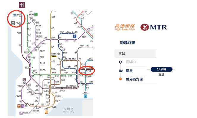香港去寶安機場 地鐵