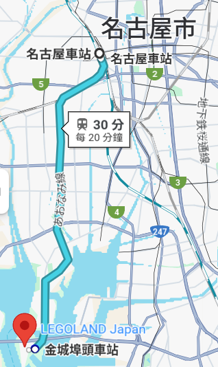 名古屋地圖, 日本樂高樂園