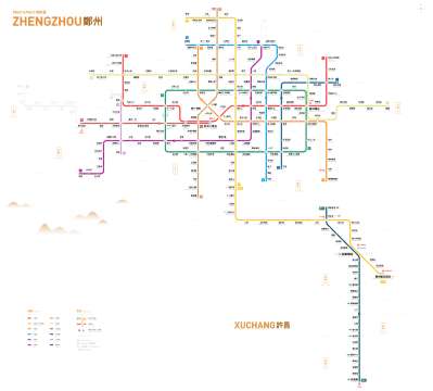 鄭州地鐵路線圖
