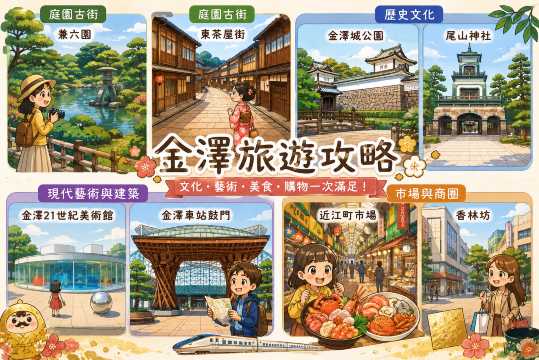 金澤必遊景點地圖
