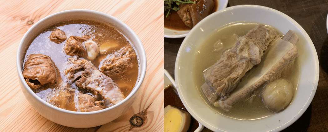 Soupe de travers de porc mijotée à feu doux dans un bouillon clair
