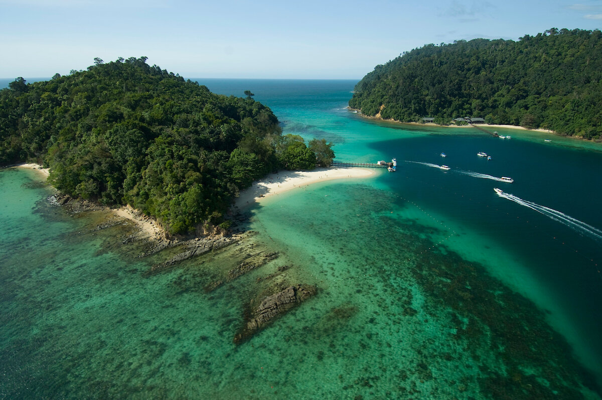 The islands of Kota Kinabalu, Sabah