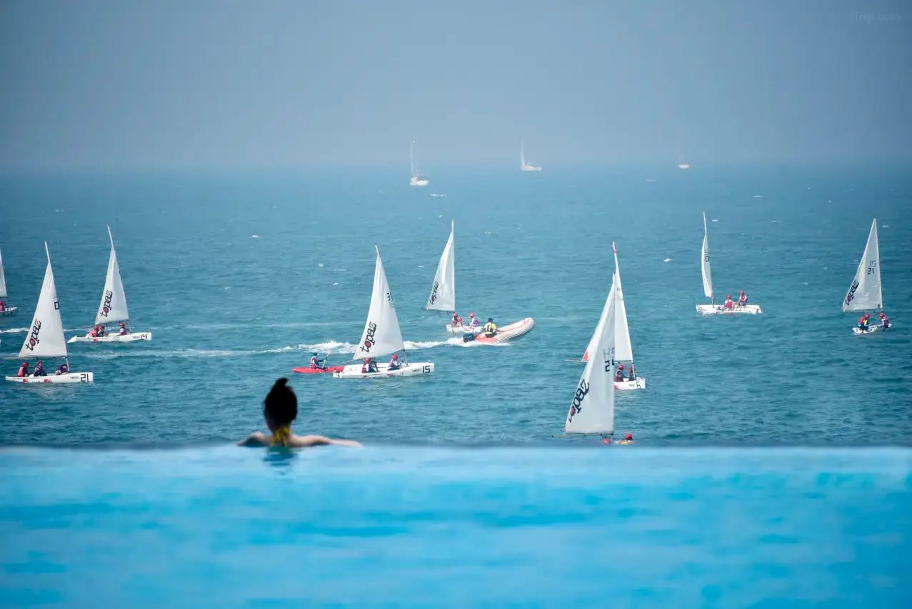 深圳桔釣沙萊華度假酒店無邊際泳池