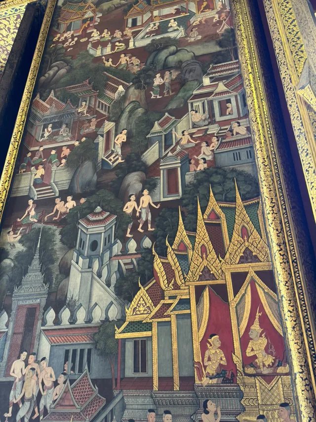 จิตรกรรมฝาผนังในพระวิหารพระพุทธไสยาส วัดพระเชตุพนฯ (วัดโพธิ์)