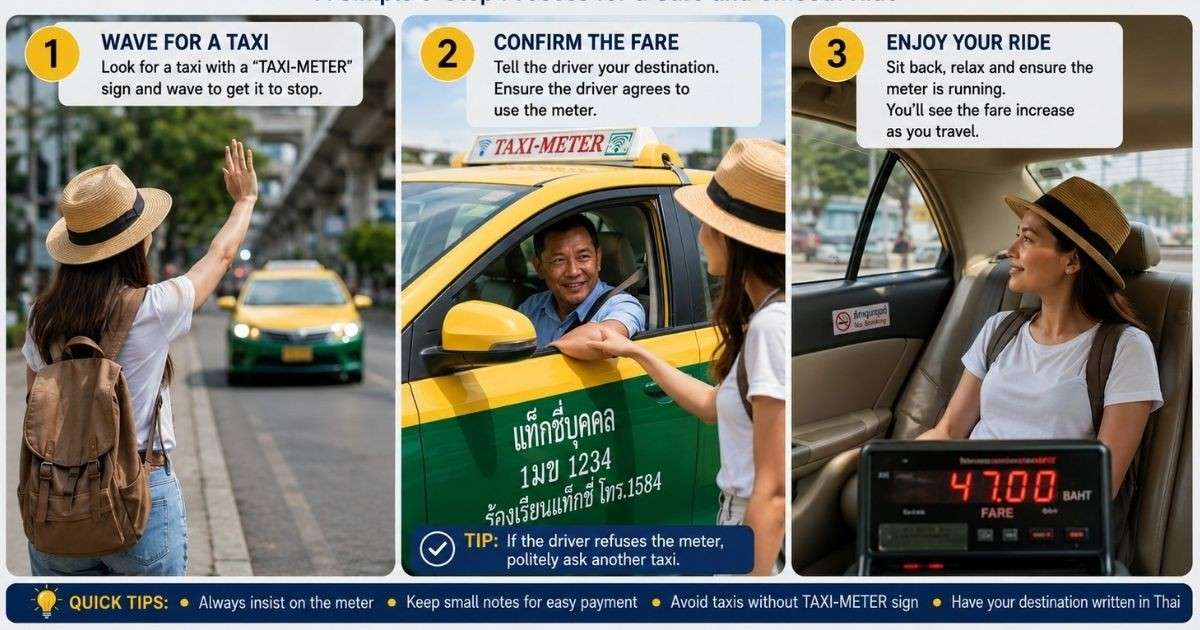 Booking a Metered Thailand Taxi