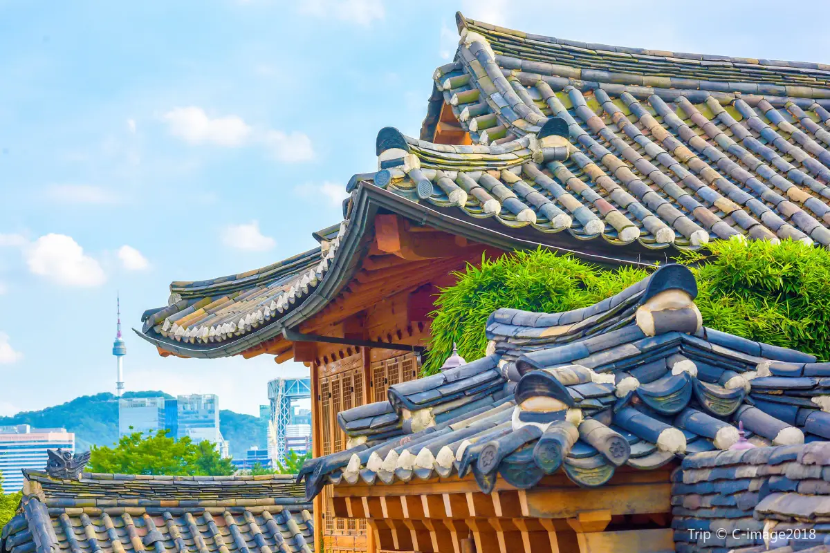 house tiles of Bukchon Hanok Village