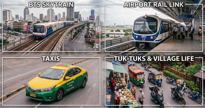 Taxi vs Other Transport Modes in Thailand