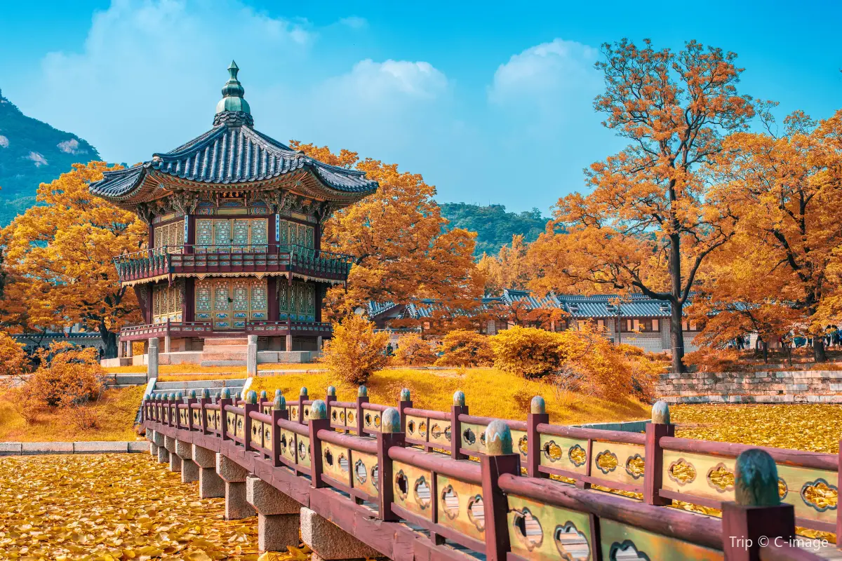 Gyeongbokgung Palace in autumn