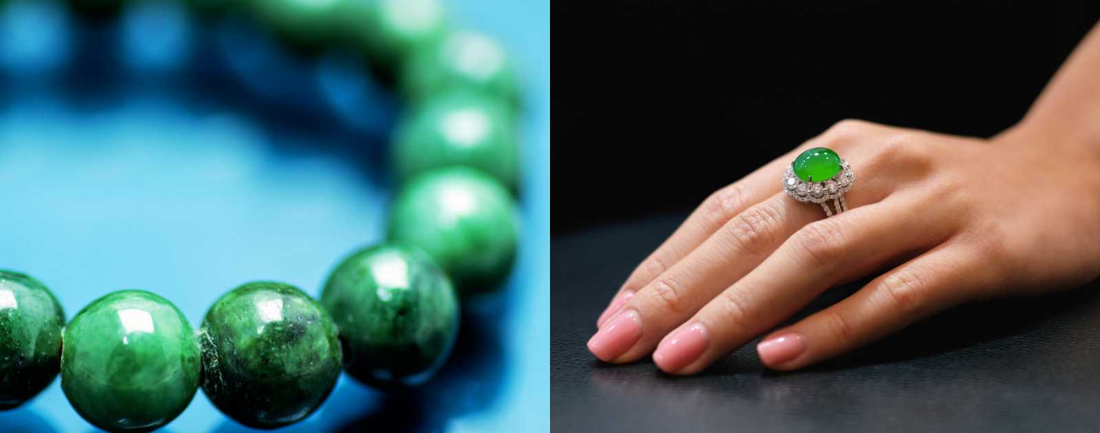Pulsera y anillo de jade verde, joyería tradicional china de alto valor cultural