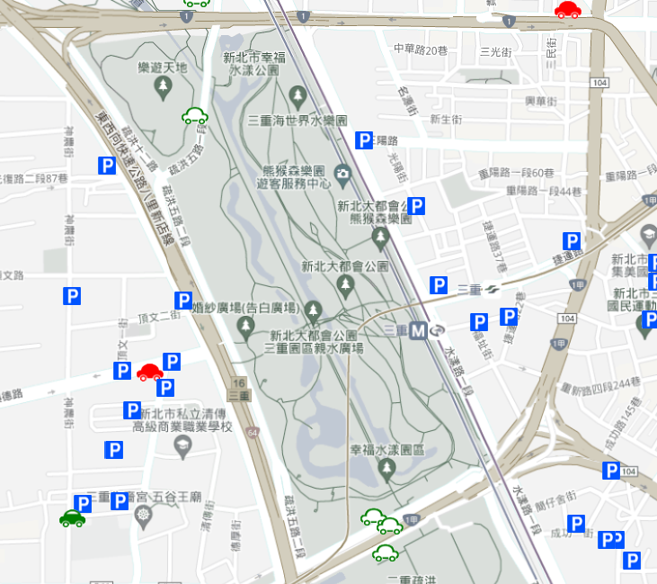 新北燈會停車場地圖
