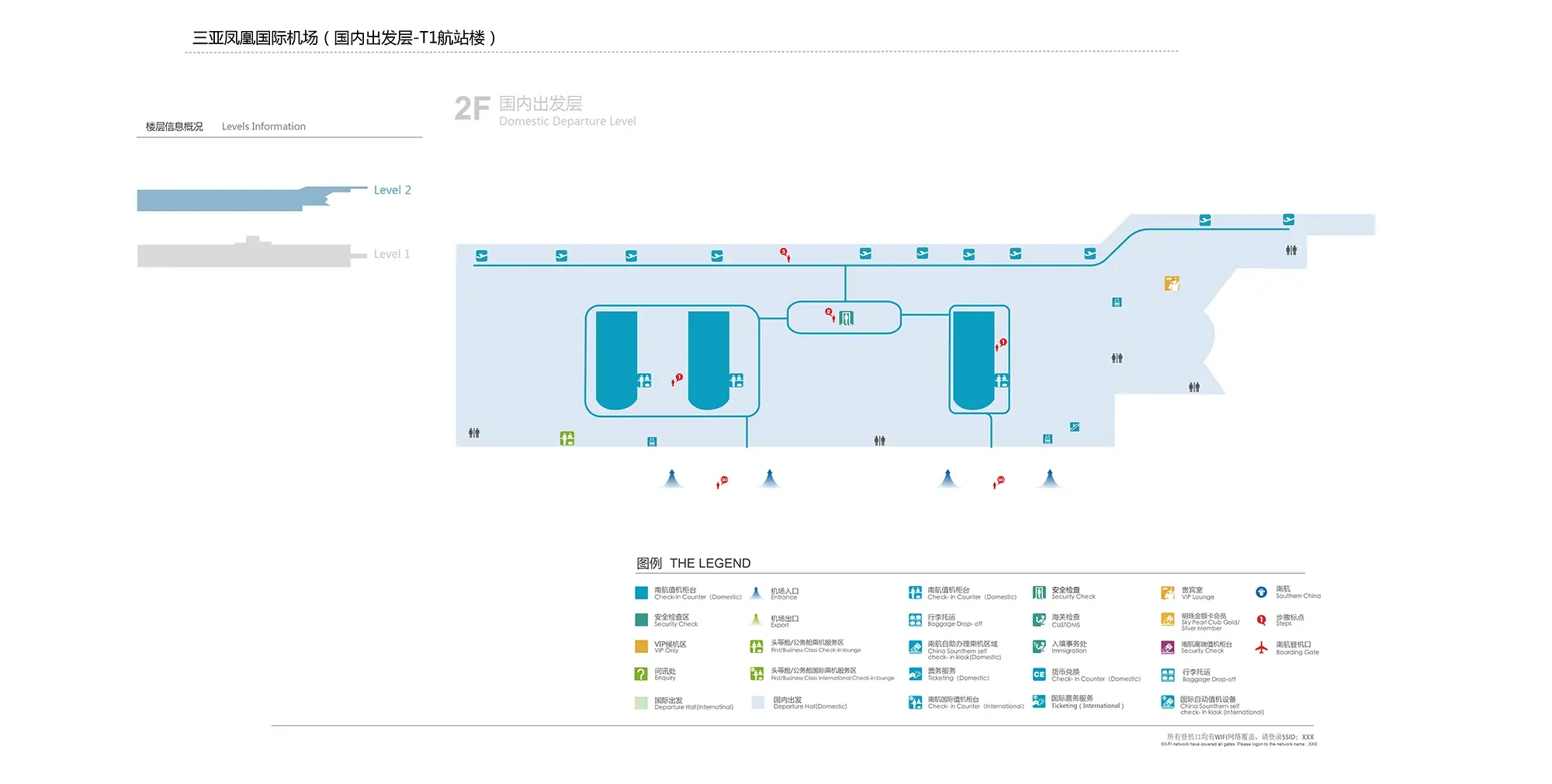 三亞機場平面圖
