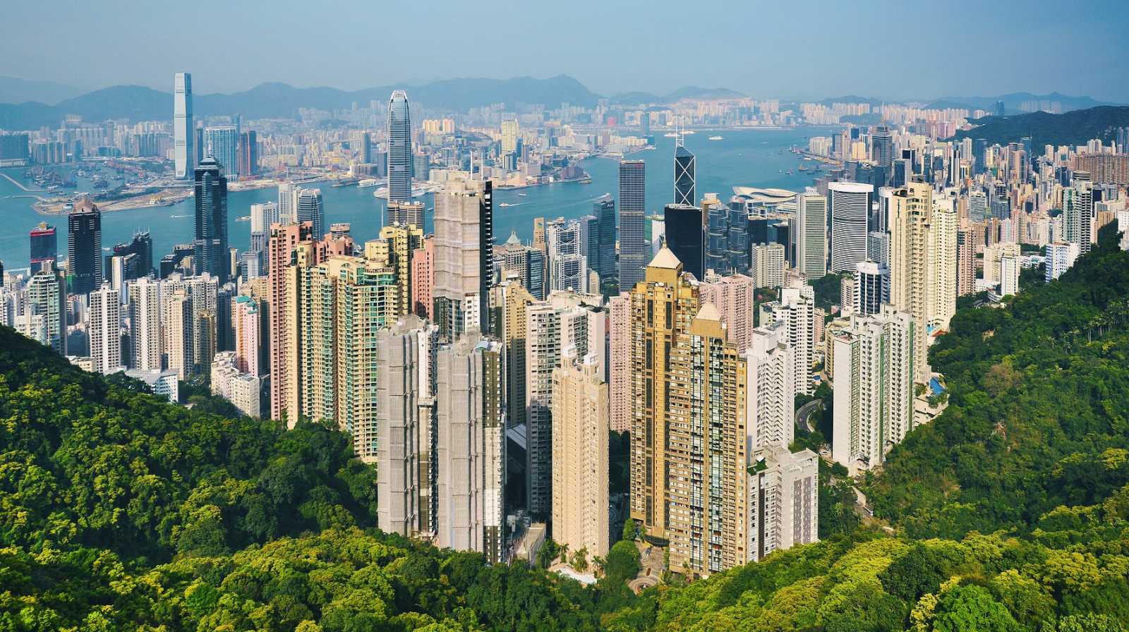 Hong Kong skyline as seen from Victoria Peak