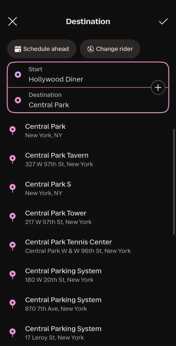 Lyft 叫車方式