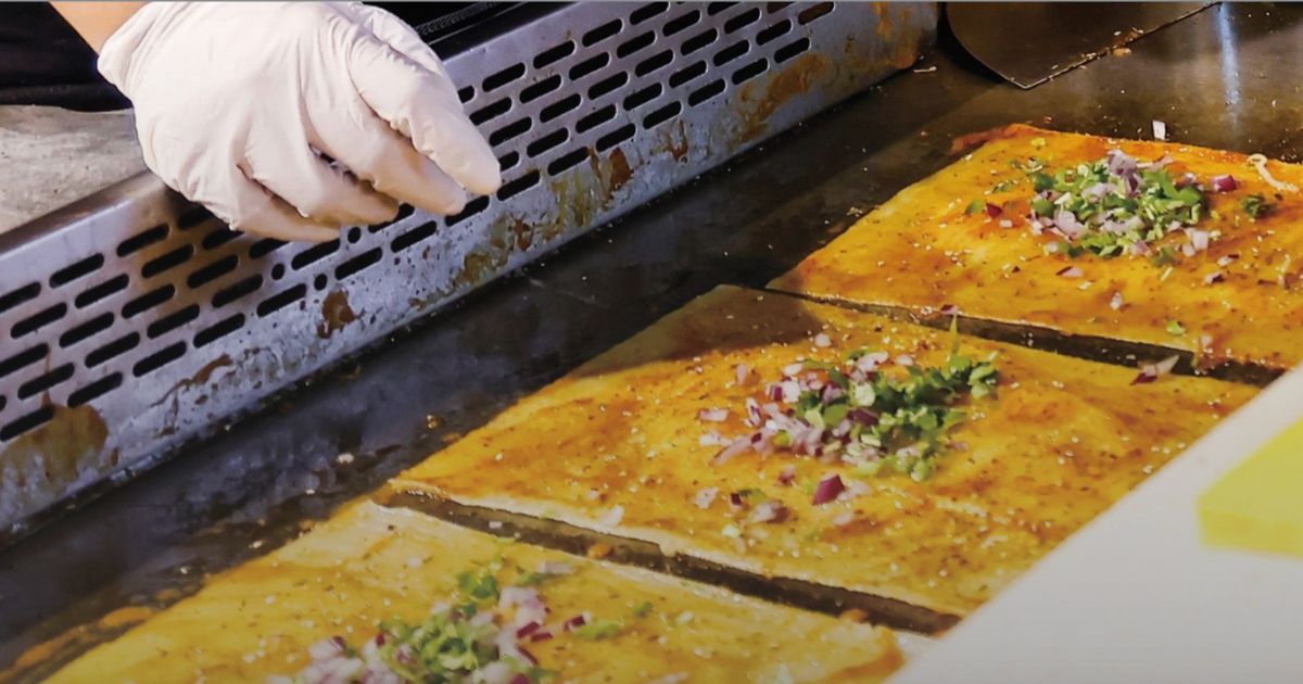 Grilled Cold Noodles stall