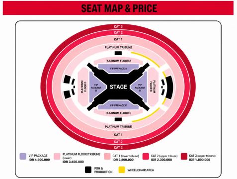 ผังที่นั่ง BTS Jakarta Concert 2026