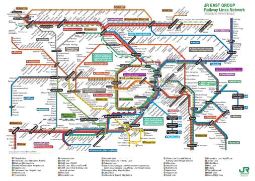 แผนที่สถานีรถไฟโตเกียว