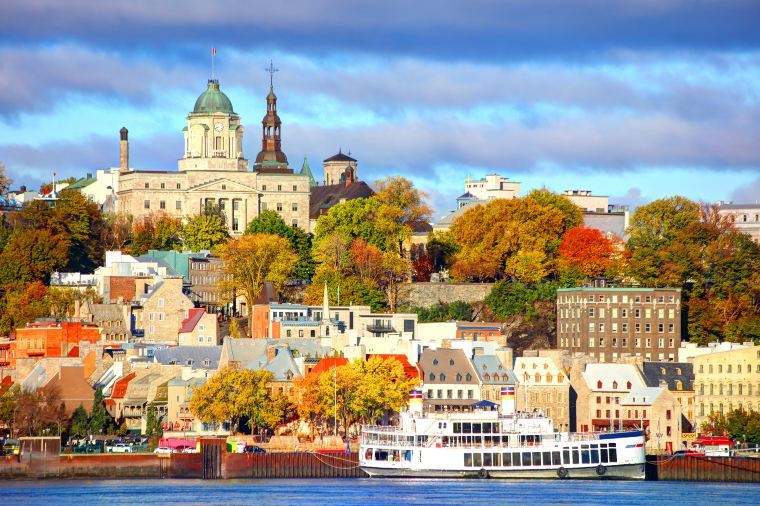 Front-facing view of Old Quebec