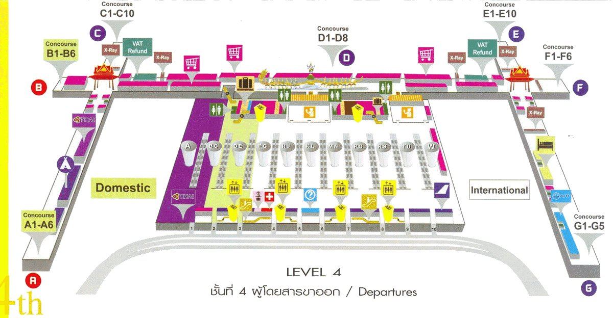 Suvarnabhumi Airport Level 4 Map