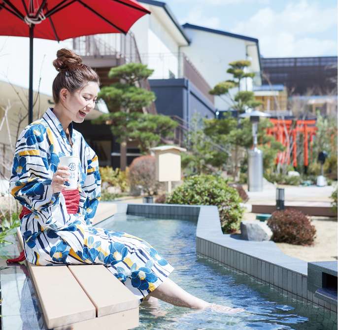 天空庭園足湯區