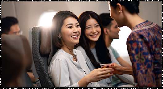 บริการบนเครื่อง Singapore Airlines