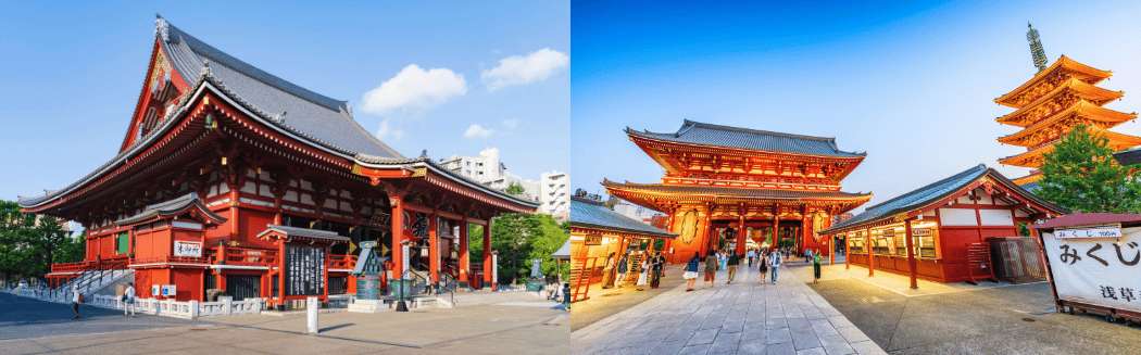 Templo Sensō-ji, uno de los principales atractivos turísticos de Tokio